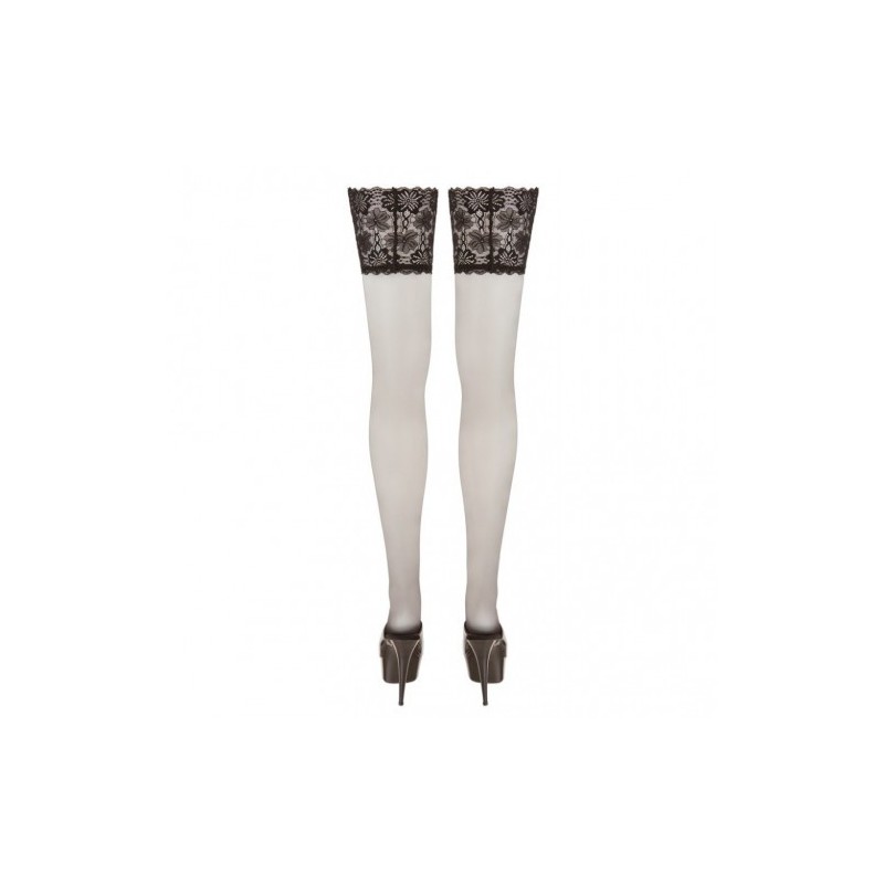 Plus Size Hold-ups with Wide Lace