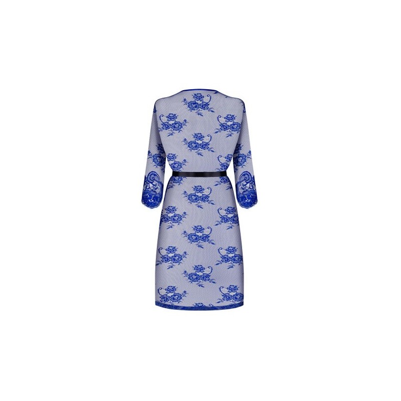 Αισθησιακό Μπλέ Δαντελωτό Κιμονό Obsessive Cobaltess