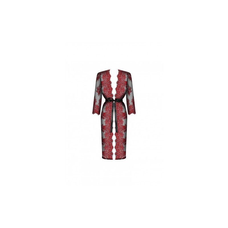 Αισθησιακό Κόκκινο Δαντελωτό Κιμονό Obsessive Redessia