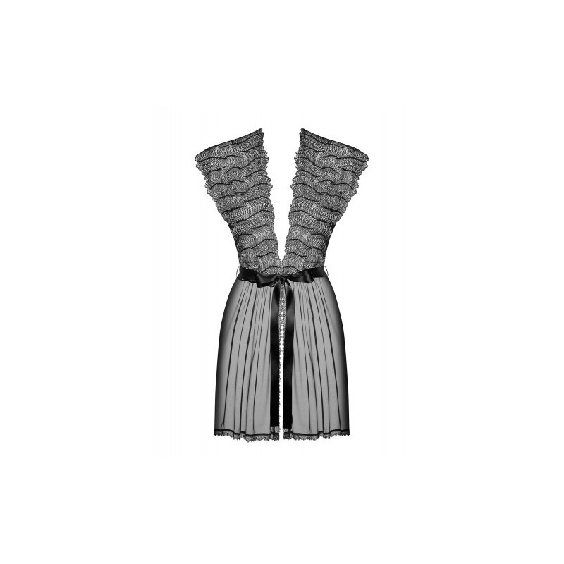 Μαύρο Διαφανές Κιμονό Obsessive Romanesa