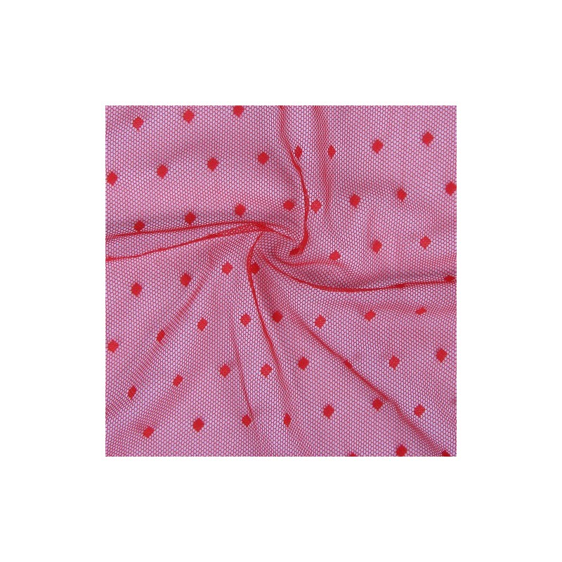 Light Red Mesh Kimono with String