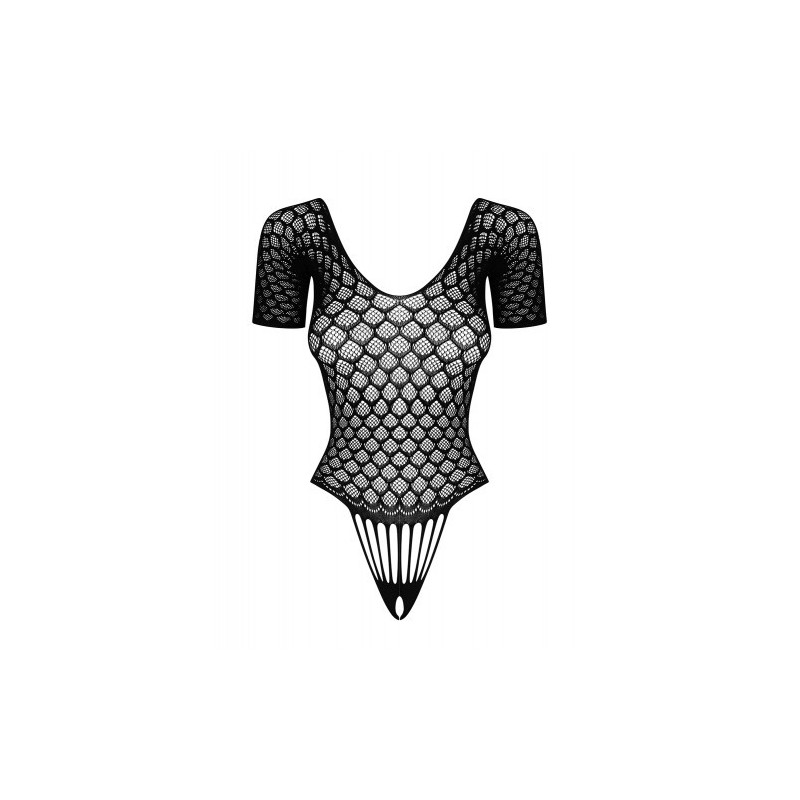 Μαύρο Διάφανο Κορμάκι με Ανοιχτό Κάβαλο Obsessive