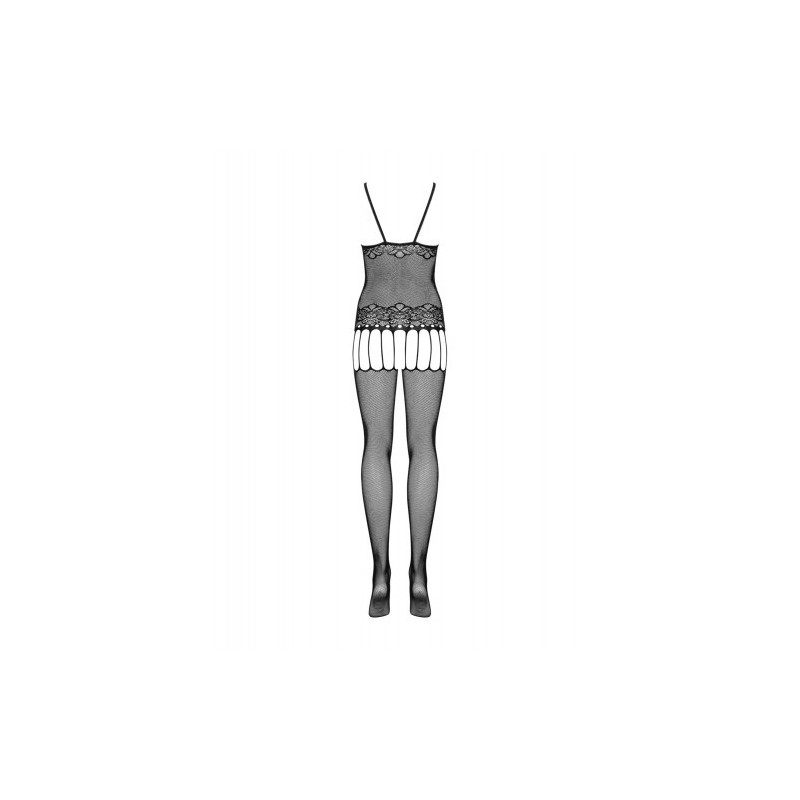 Obsessive Αισθησιακό Ολόσωμο Δικτυωτό Κορμάκι με Κάλτσες