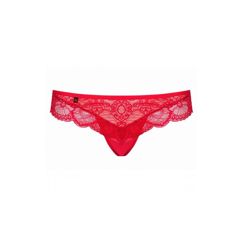 Obsessive Red Lace Thong