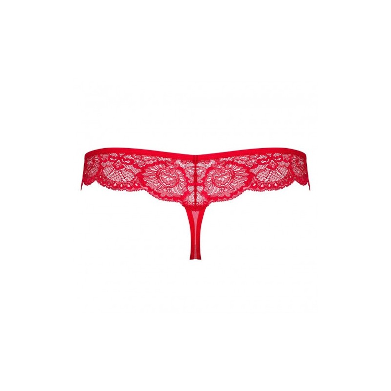 Obsessive Red Lace Thong