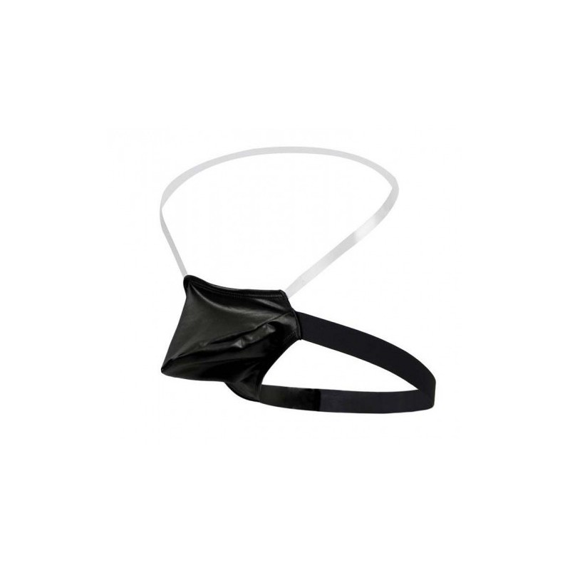 Open Buttocks Leather Panty