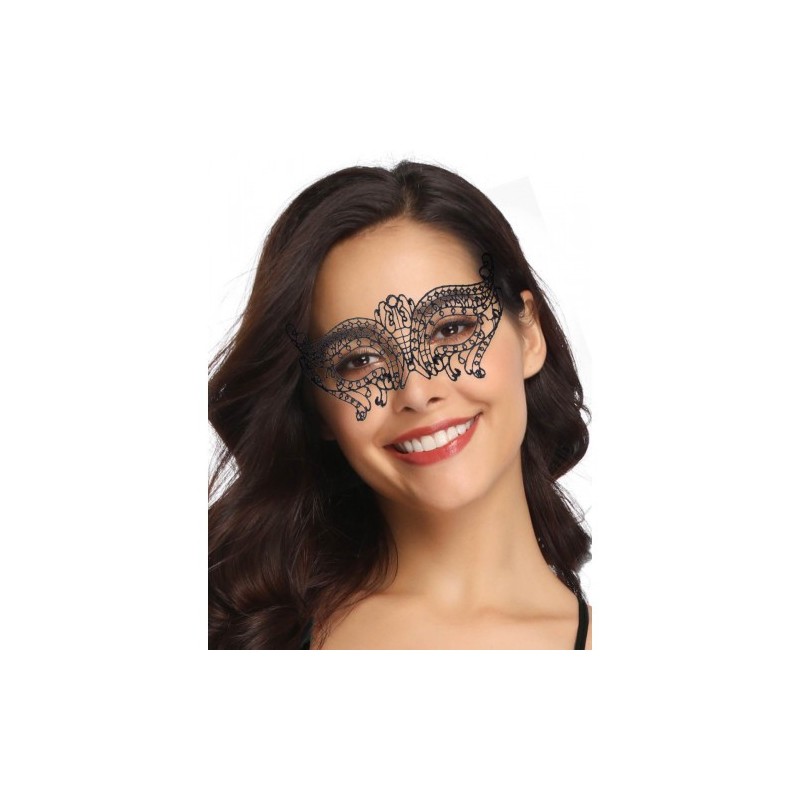 Enchanting Lace Eye Mask Black