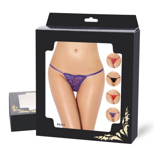 Tiny Lace String Purple