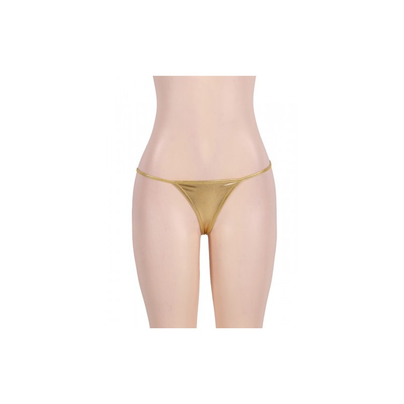 Shiny Gold G-string
