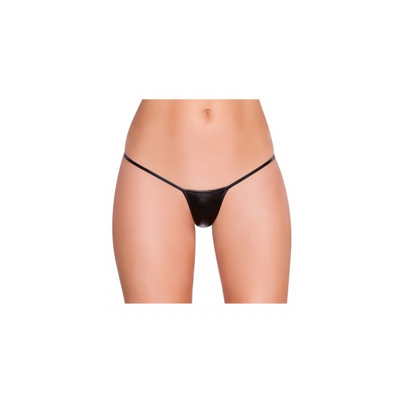 Shiny Black G-string
