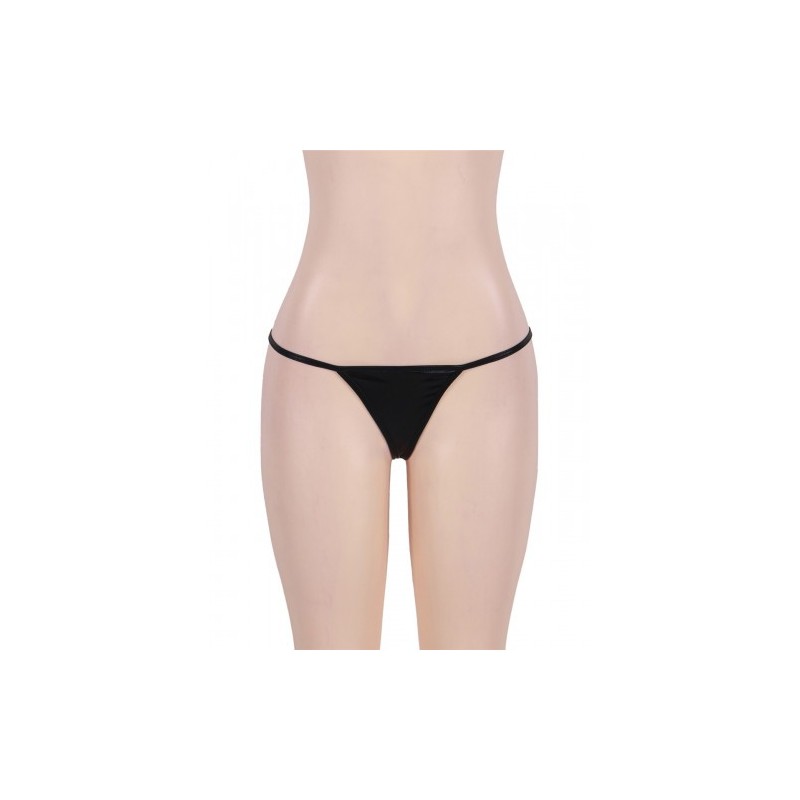 Shiny Black G-string