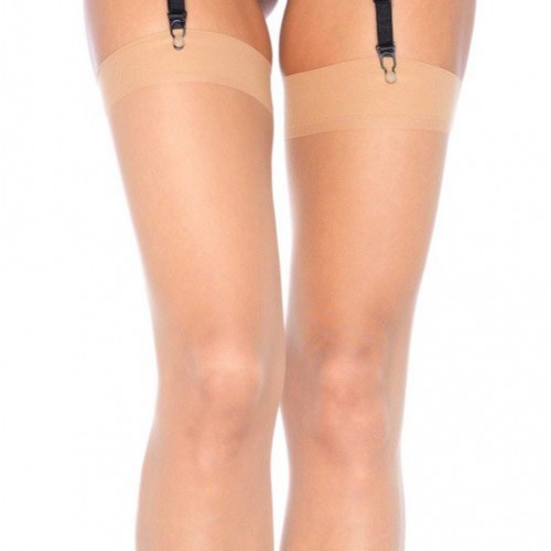 Nude Sheer Thigh High Stockings