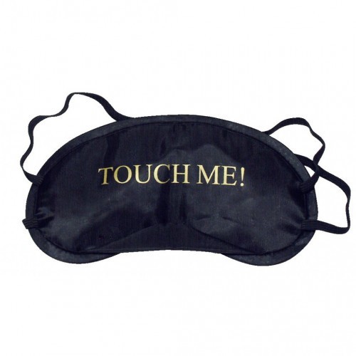 Σατέν μαύρη Καλύπτρα ματιών με μηνύματα