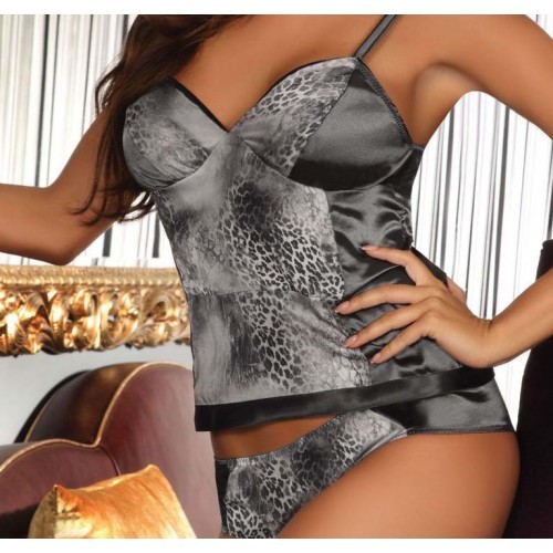 Urbant Leopard Print Cami Set with Panties