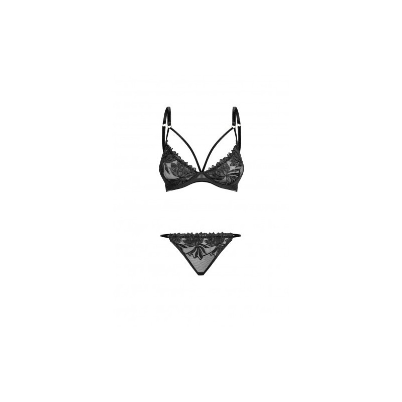 PETITE NOIR Luxury Embroidered Bra with Briefs