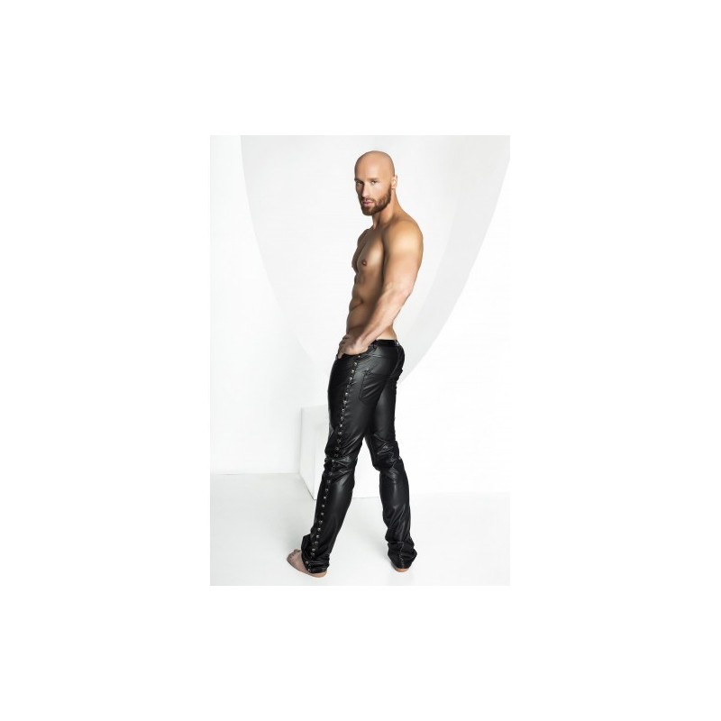 Noir Handmade Powerwetlook Unique Long Pants