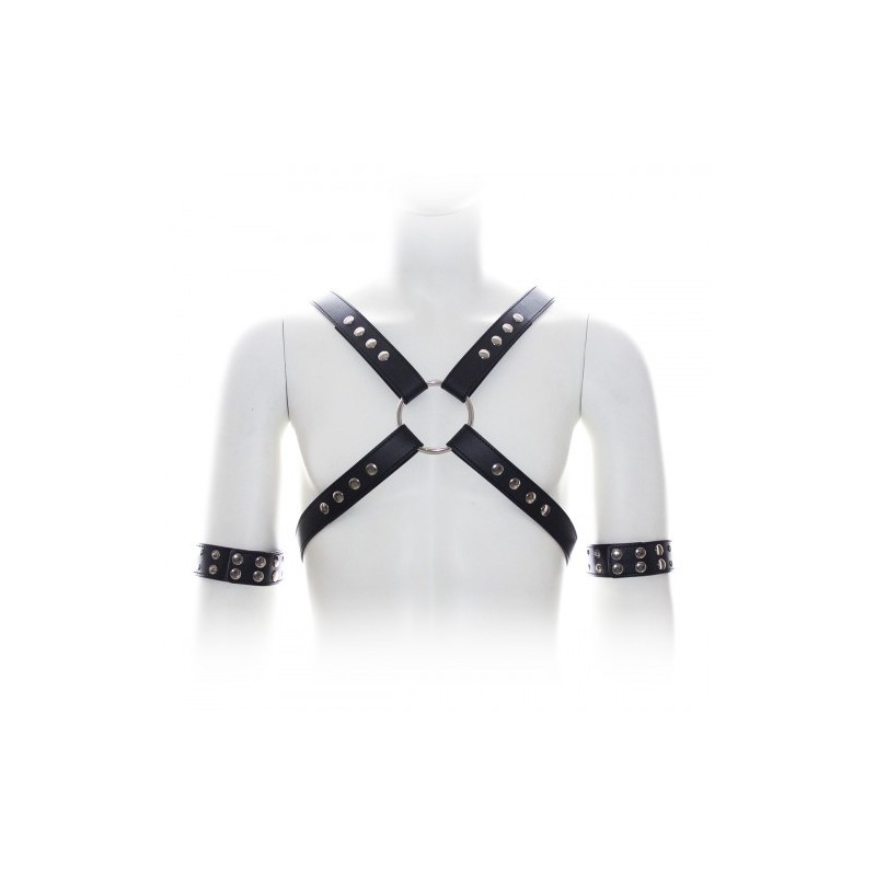 Μαύρα Δεσμά Στήθους &amp Χεριών Naughty Toys