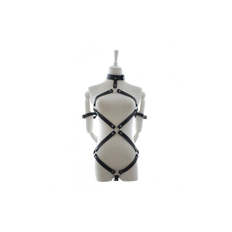 Μαύρα Δεσμά Σώματος &amp Χεριών Naughty Toys