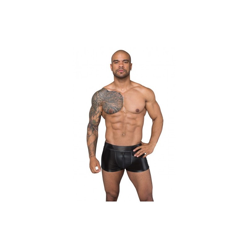 Noir Handmade Powerwetlook Short with Net Insert