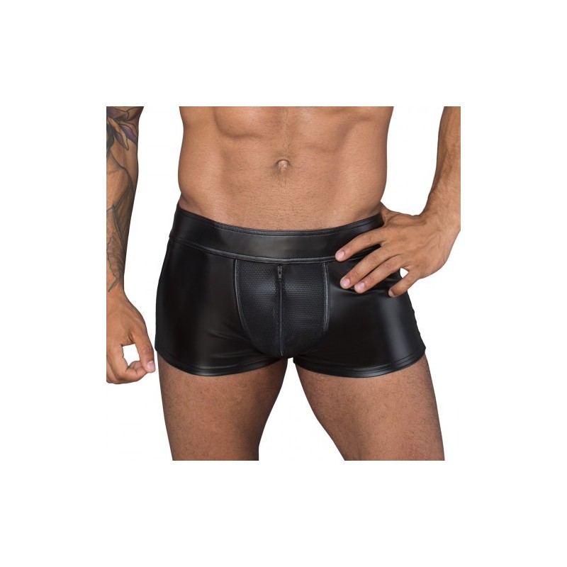 Noir Handmade Powerwetlook Short with Net Insert