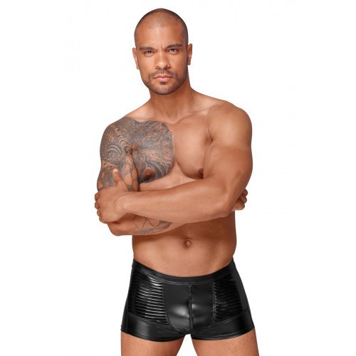 Noir Handmade Powerwetlook Short with Net Insert