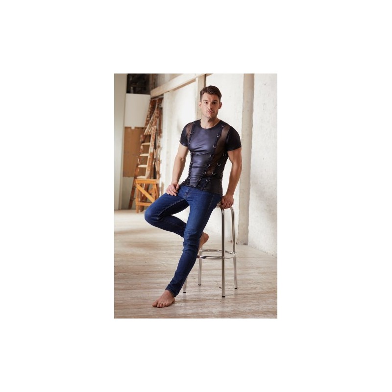 Wetlook Shirt With Translucent Bet