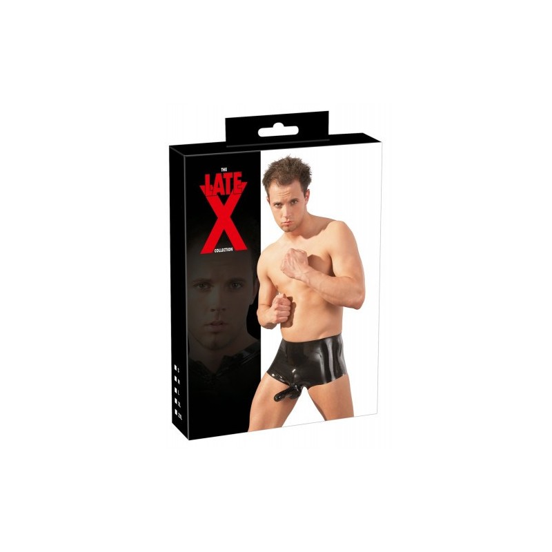 Λατεξ Σορτσάκι με ενσωματωμένο μανίκι πέους