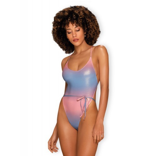 Ολόσωμο Πολύχρωμο Μεταλλικό Μαγιό Obsessive Rionella