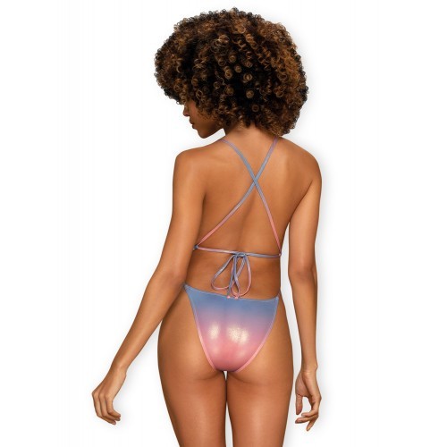 Ολόσωμο Πολύχρωμο Μεταλλικό Μαγιό Obsessive Rionella