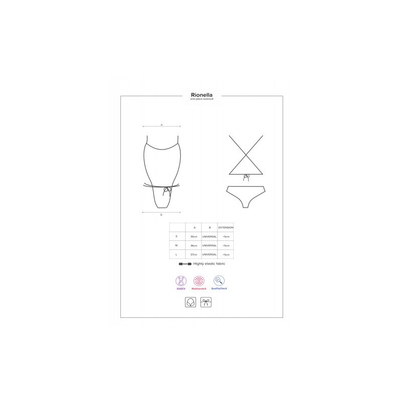 Ολόσωμο Πολύχρωμο Μεταλλικό Μαγιό Obsessive Rionella