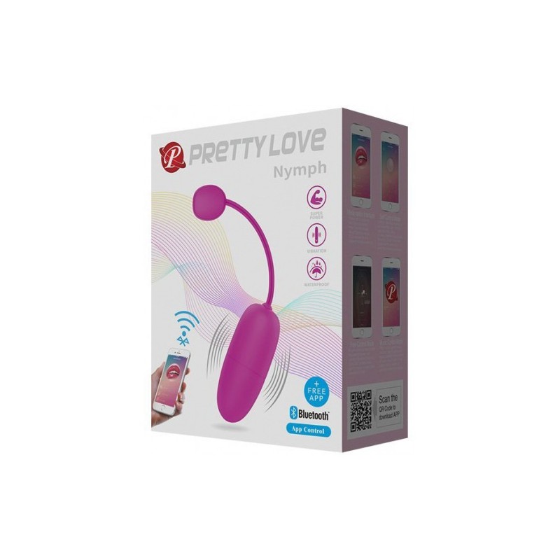 Δονούμενο Αυγό με εφαρμογή κινητού Pretty Love Nymph 7 cm