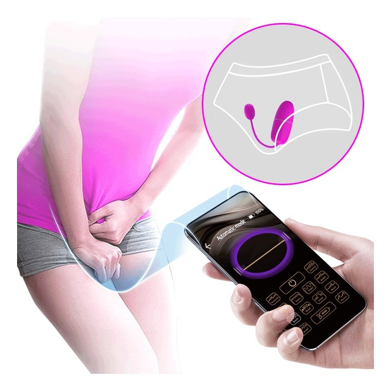 Δονούμενο Αυγό με εφαρμογή κινητού Pretty Love Nymph 7 cm