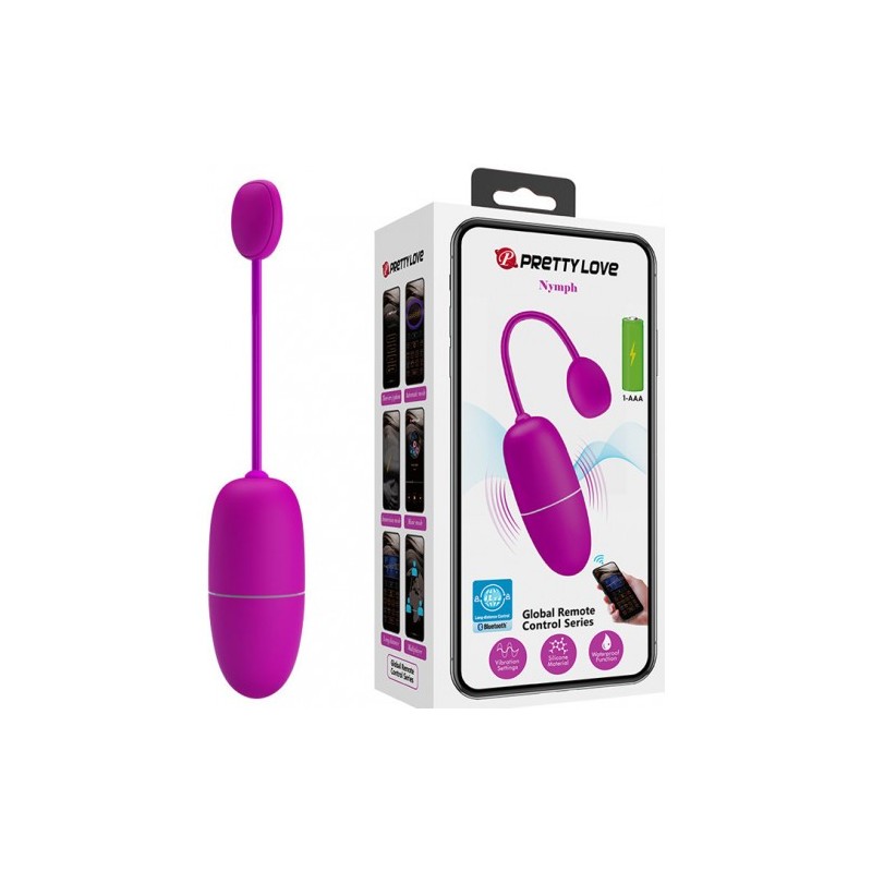 Δονούμενο Αυγό με εφαρμογή κινητού Pretty Love Nymph 7 cm