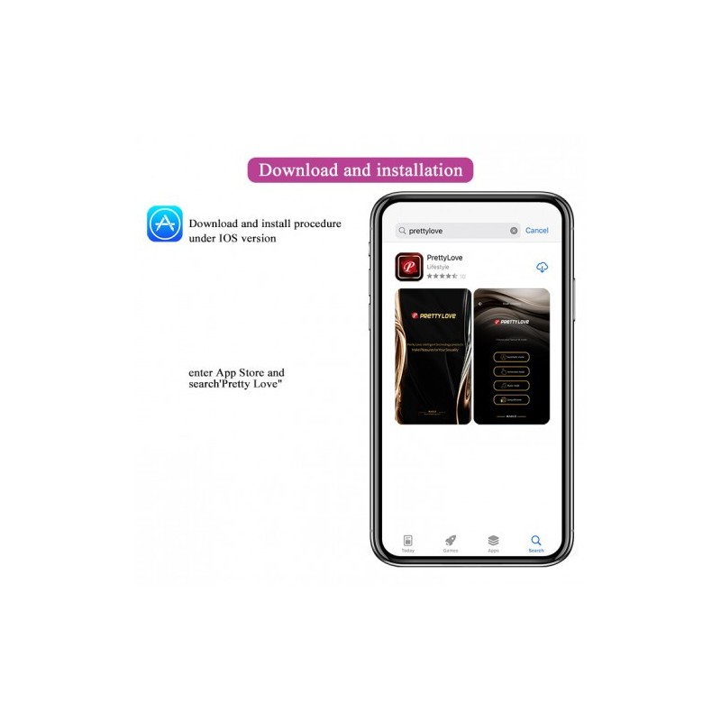 Δονούμενο Αυγό με εφαρμογή κινητού Pretty Love Nymph 7 cm