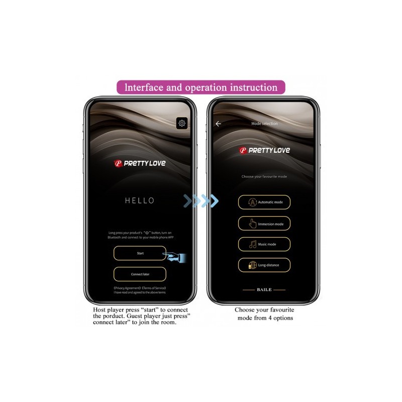 Δονούμενο Αυγό με εφαρμογή κινητού Pretty Love Nymph 7 cm