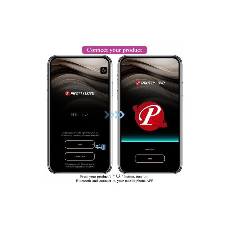 Δονούμενο Αυγό με εφαρμογή κινητού Pretty Love Nymph 7 cm