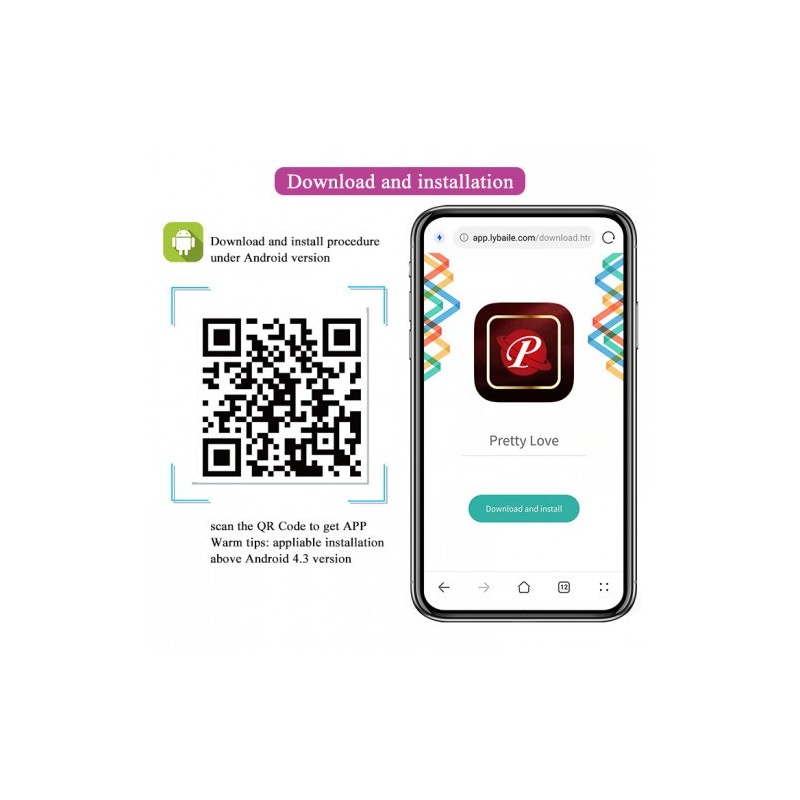 Δονούμενο Αυγό με εφαρμογή κινητού Pretty Love Nymph 7 cm