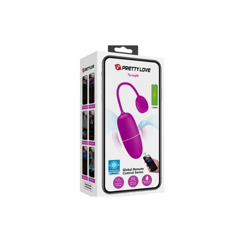 Δονούμενο Αυγό με εφαρμογή κινητού Pretty Love Nymph 7 cm