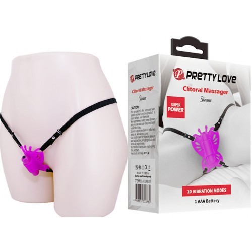 Κλειτοριδικός Δονητής Πεταλούδα Στραπόν Pretty Love Sloane