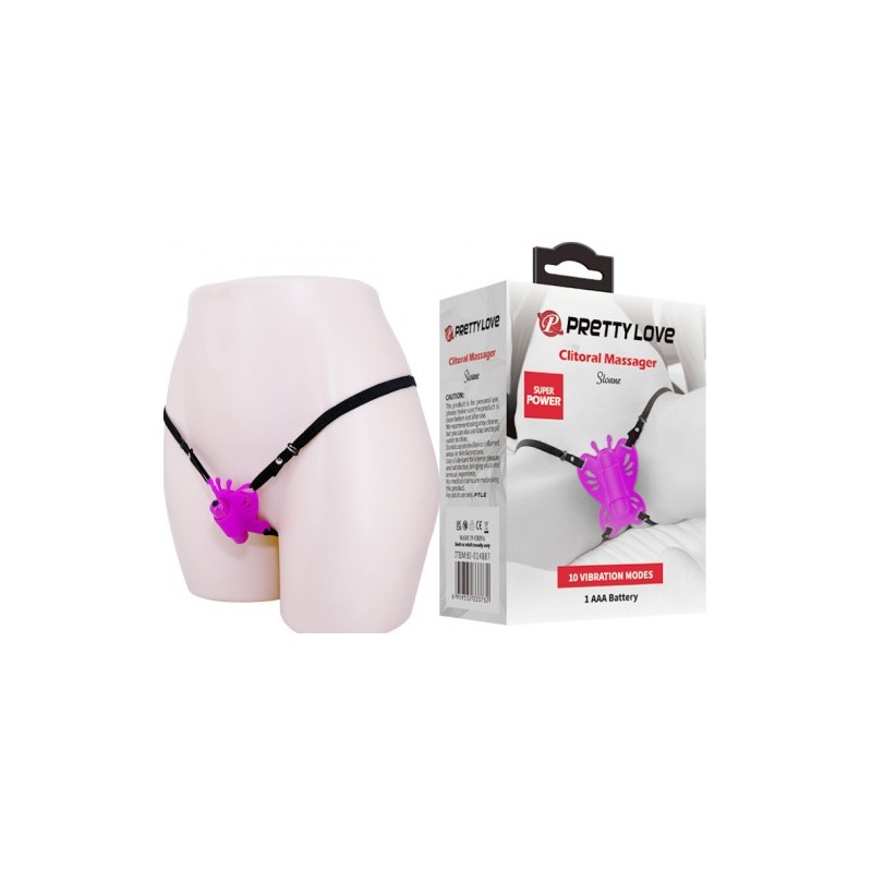 Κλειτοριδικός Δονητής Πεταλούδα Στραπόν Pretty Love Sloane