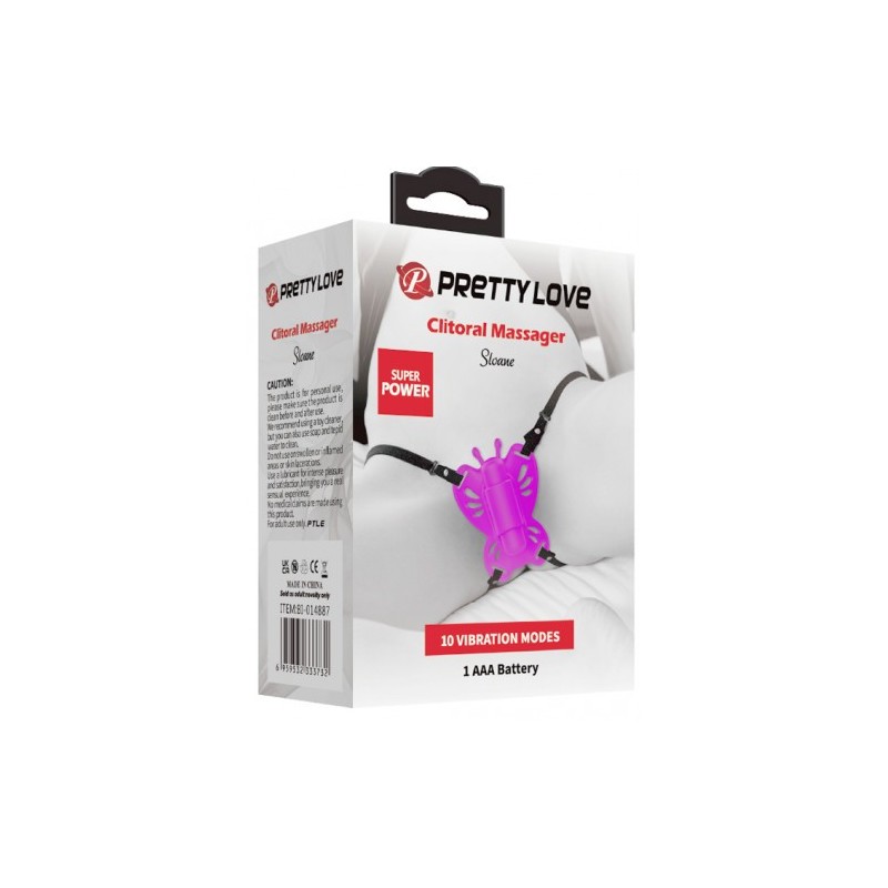 Κλειτοριδικός Δονητής Πεταλούδα Στραπόν Pretty Love Sloane