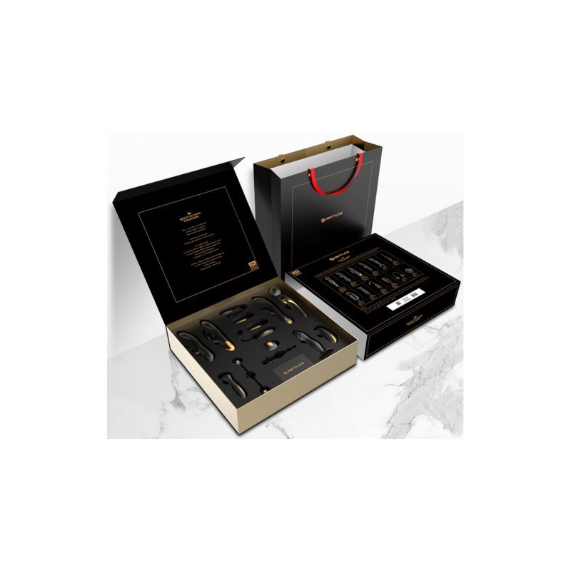 Μαύρο Χρυσό Σετ Πολυτελείας 12 Βοηθημάτων Pretty Love Queens