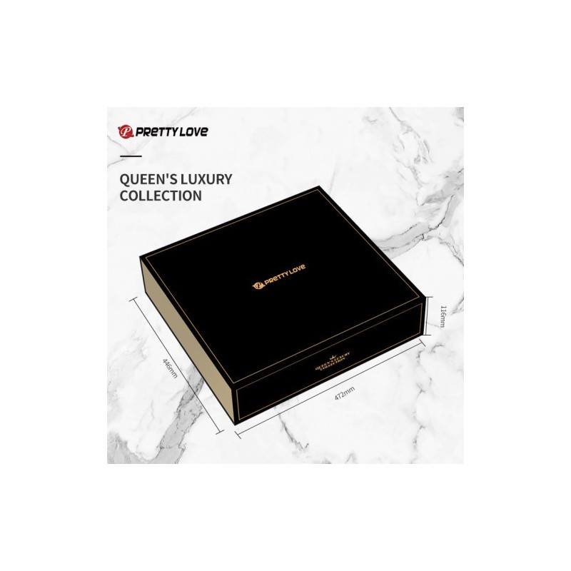 Μαύρο Χρυσό Σετ Πολυτελείας 12 Βοηθημάτων Pretty Love Queens
