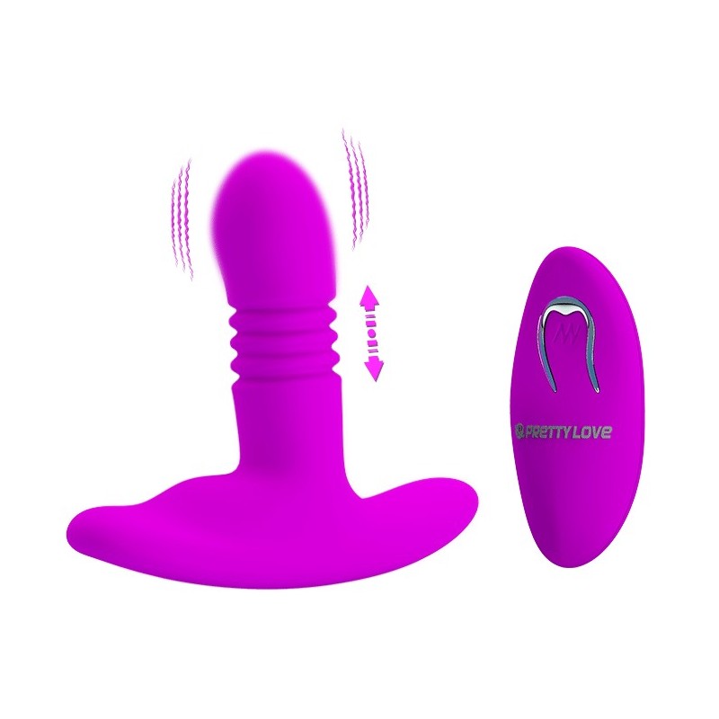 Πρωκτική Σφήνα με Κίνηση Πάνω-Κάτω &amp Τηλεχειριστήριο Pretty Love Heather