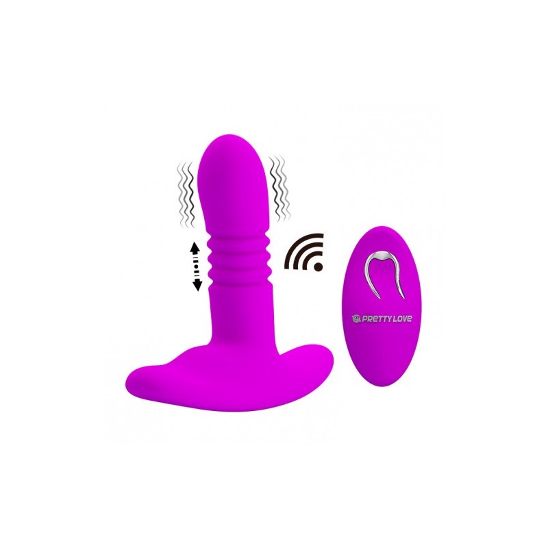 Πρωκτική Σφήνα με Κίνηση Πάνω-Κάτω &amp Τηλεχειριστήριο Pretty Love Heather