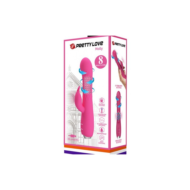 Δονητής Pretty Love Molly με περιστροφική κίνηση