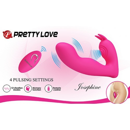 Δονητής Κλειτορίδας &amp Σημείου G Με Τηλεχειριστήριο Pretty Love Josephine