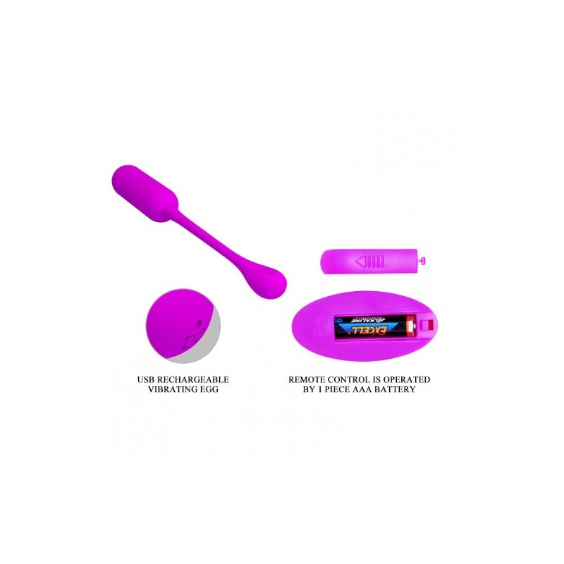 Δονητής Βολίδα με Ασύρματο Τηλεχειριστήριο 7εκ Pretty Love Leshies