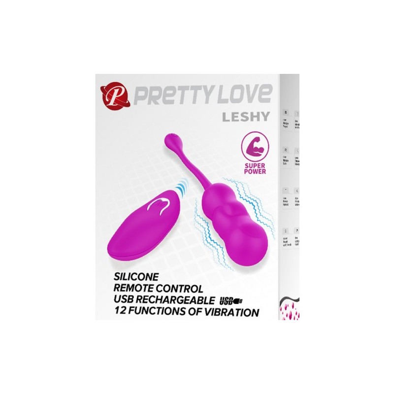 Δονούμενες Κολπικές Μπάλες με Τηλεχειριστήριο Pretty Love Leshy 7εκ