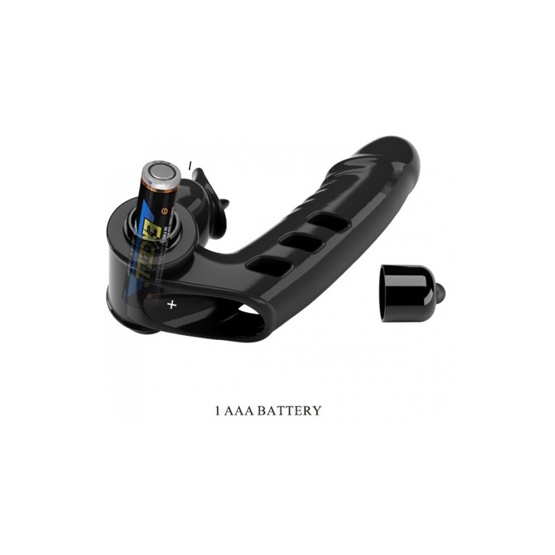 Μαύρος Δονητής Κάλυμμα Δακτύλου Pretty Love Corbin 11εκ